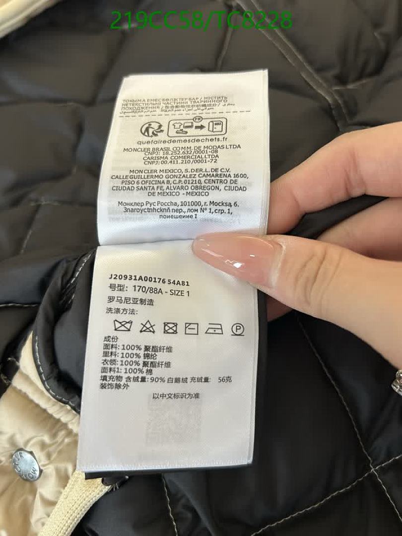 Moncler-Down Jackets(Women) Code: TC8228 $: 219USD