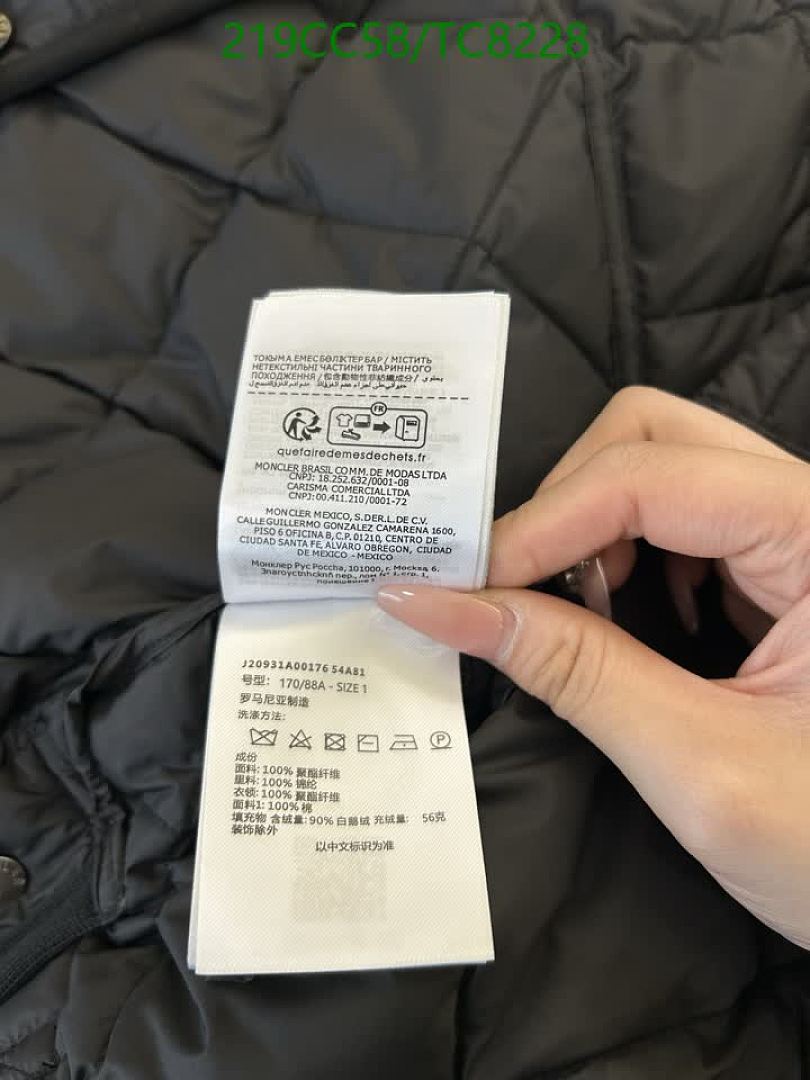 Moncler-Down Jackets(Women) Code: TC8228 $: 219USD