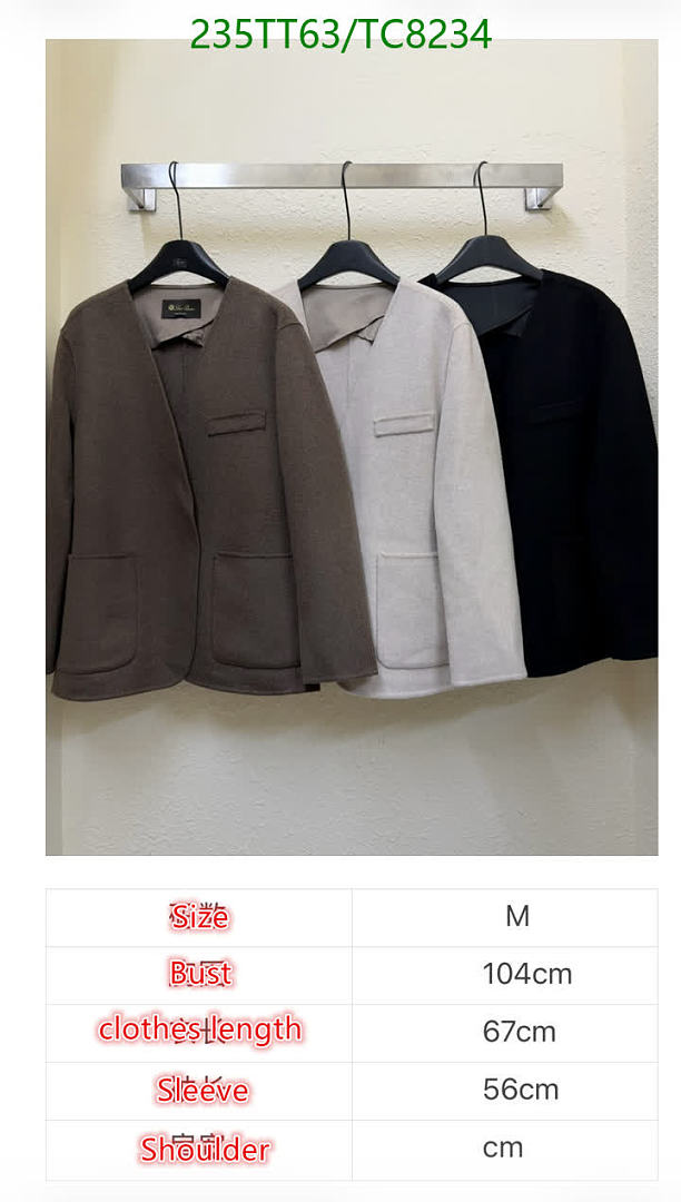 Loro Piana-Down Jackets(Women) Code: TC8234 $: 235USD