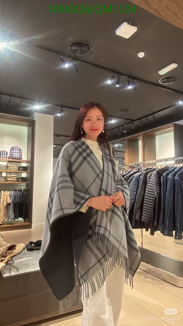 Burberry-Scarves Code: QM1024 $: 105USD