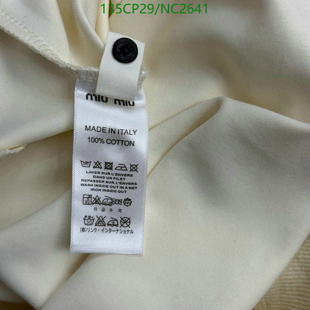 Miu Miu-Clothing Code: NC2641 $: 135USD