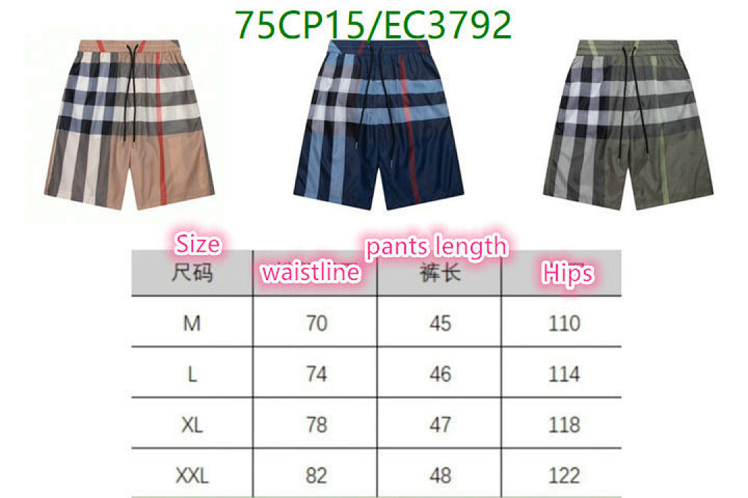 Burberry-Clothing Code: EC3792 $: 75USD