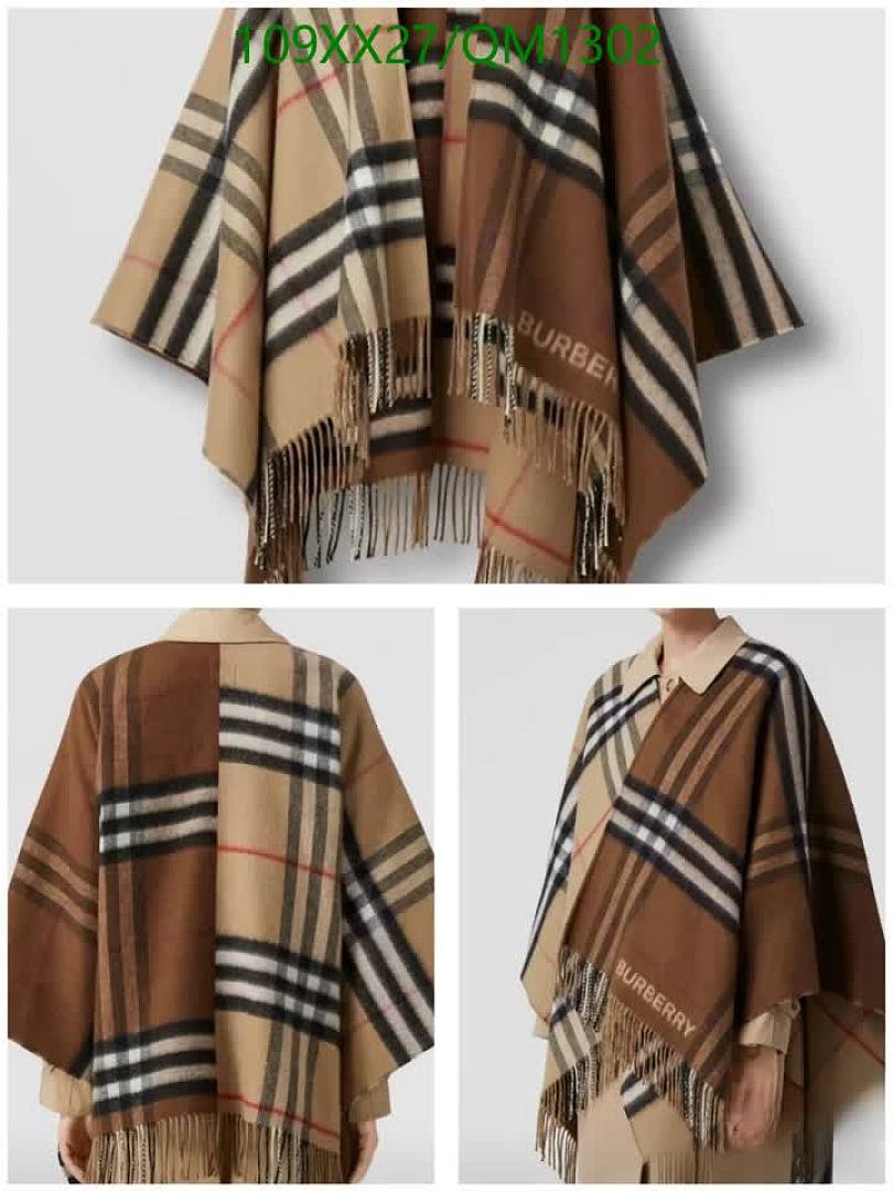 Burberry-Scarves Code: QM1302 $: 109USD