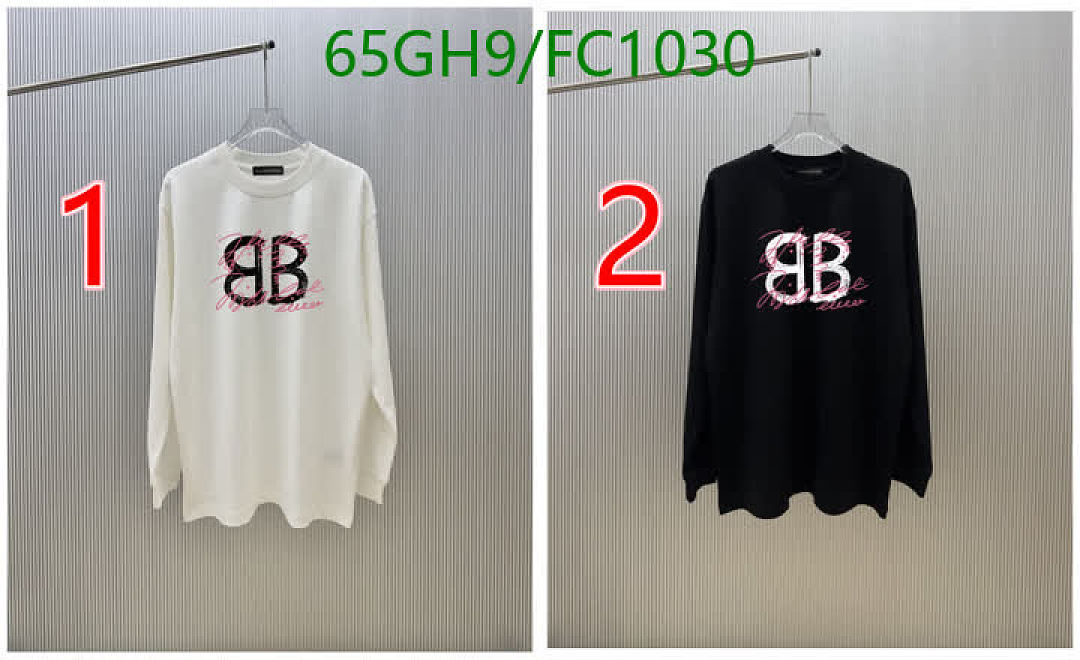 Balenciaga-Clothing Code: FC1030 $: 65USD