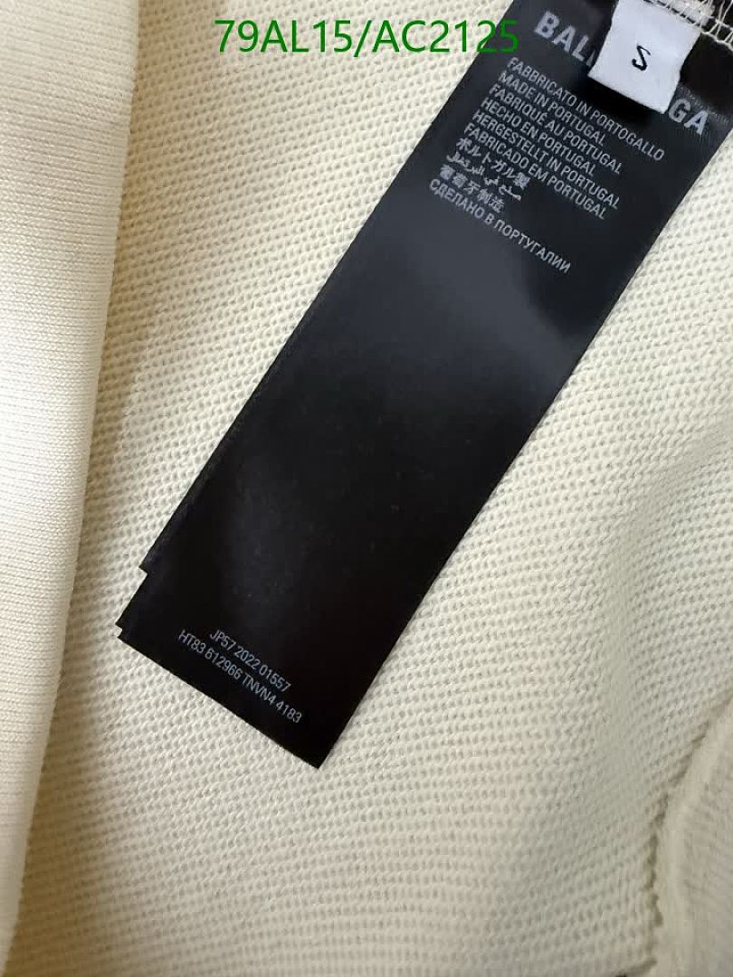 Balenciaga-Clothing Code: AC2125 $: 79USD
