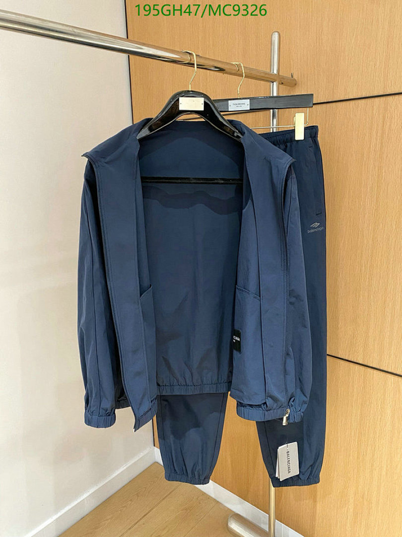 Balenciaga-Clothing Code: MC9326 $: 195USD