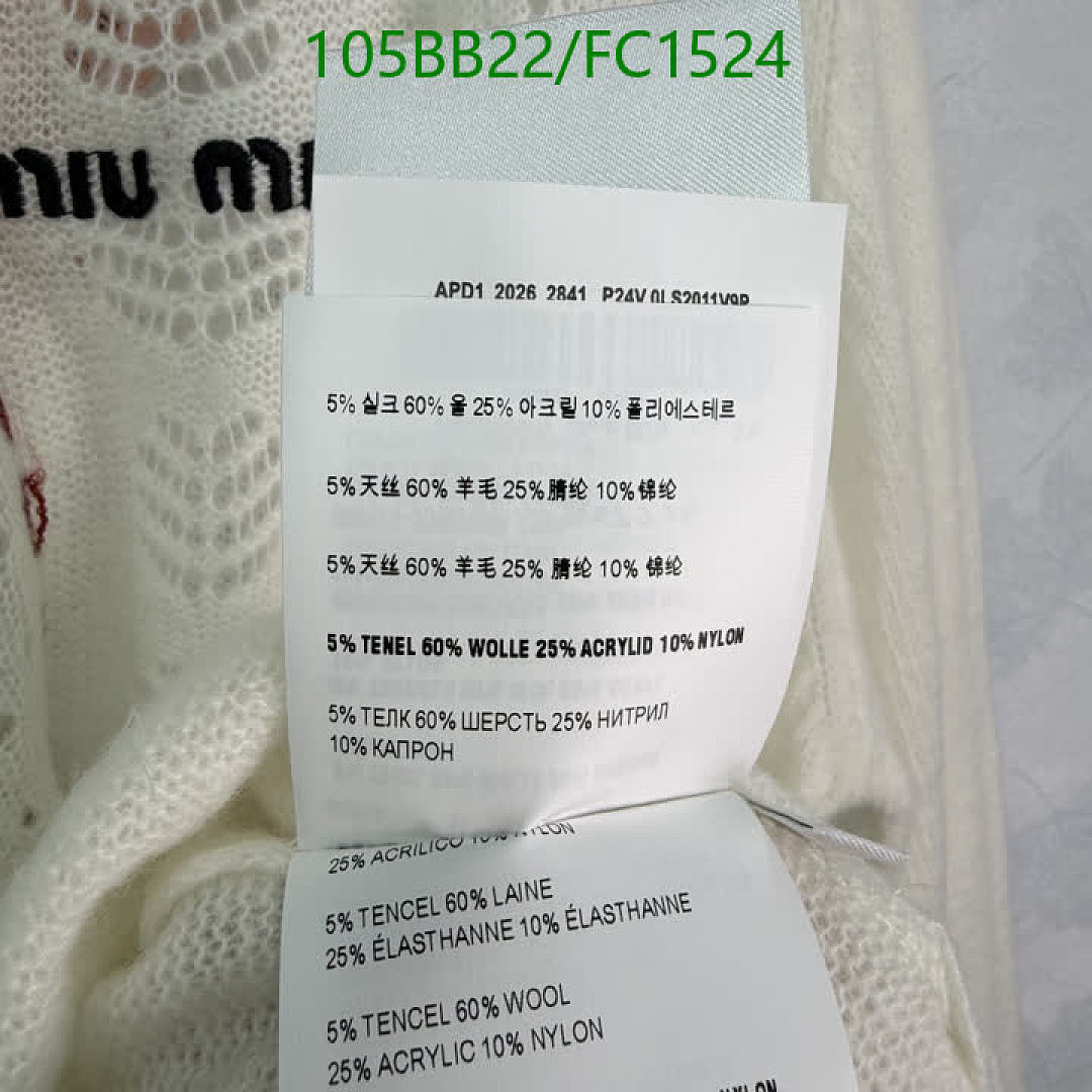Miu Miu-Clothing Code: FC1524 $: 105USD