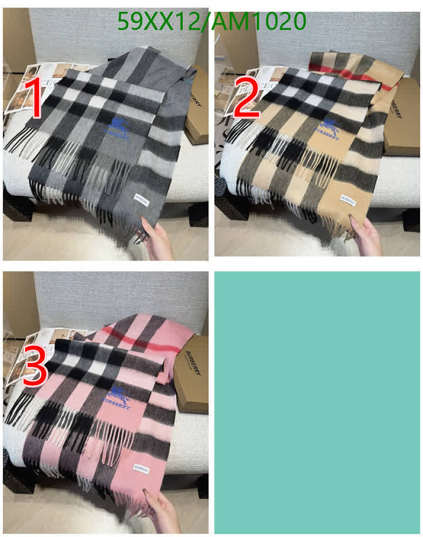Burberry-Scarves Code: AM1020 $: 59USD