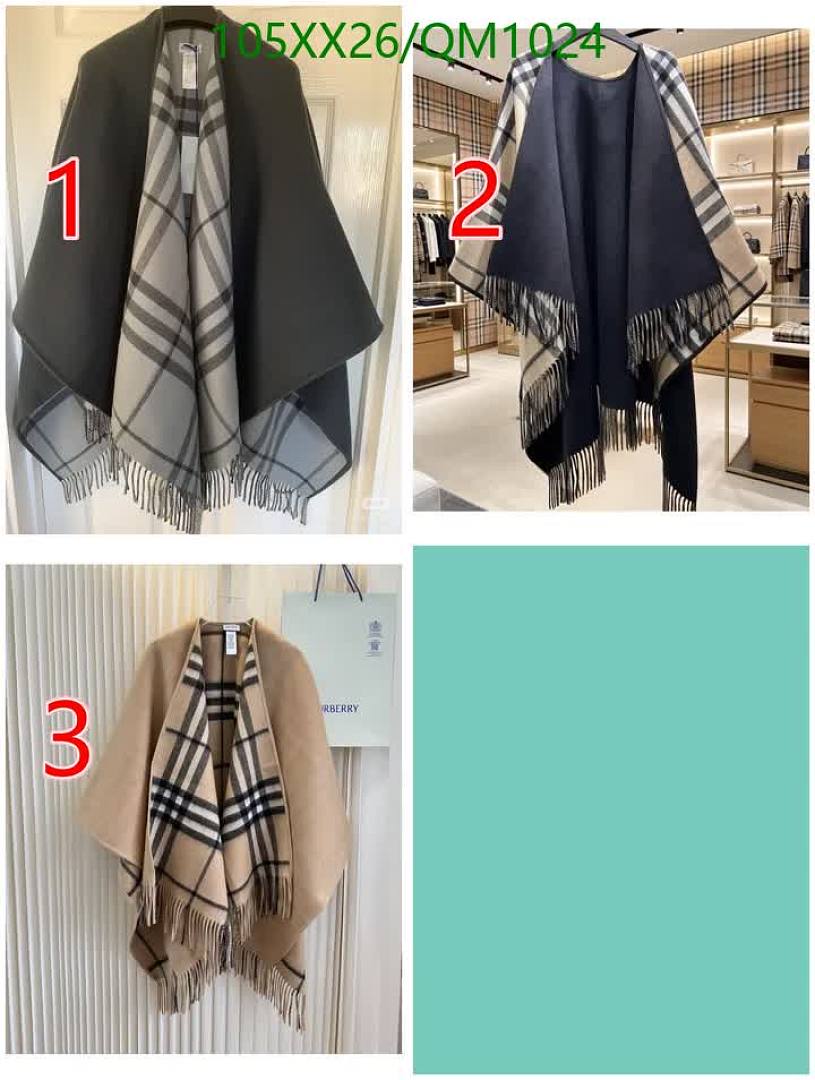Burberry-Scarves Code: QM1024 $: 105USD