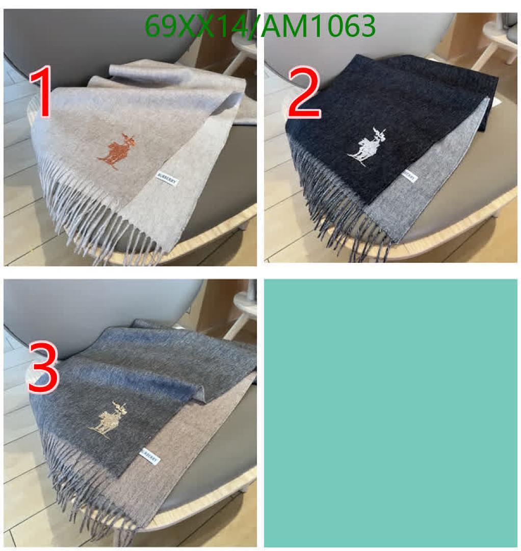 Burberry-Scarves Code: AM1063 $: 69USD