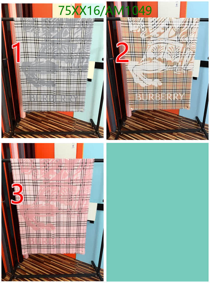 Burberry-Scarves Code: AM1049 $: 75USD