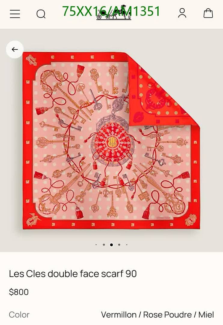 Hermes-Scarves Code: AM1351 $: 75USD