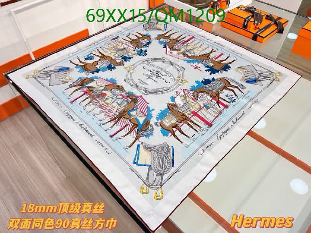 Hermes-Scarves Code: QM1209 $: 69USD