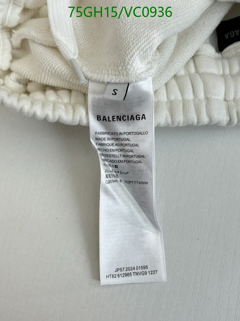 Balenciaga-Clothing Code: VC0936 $: 75USD