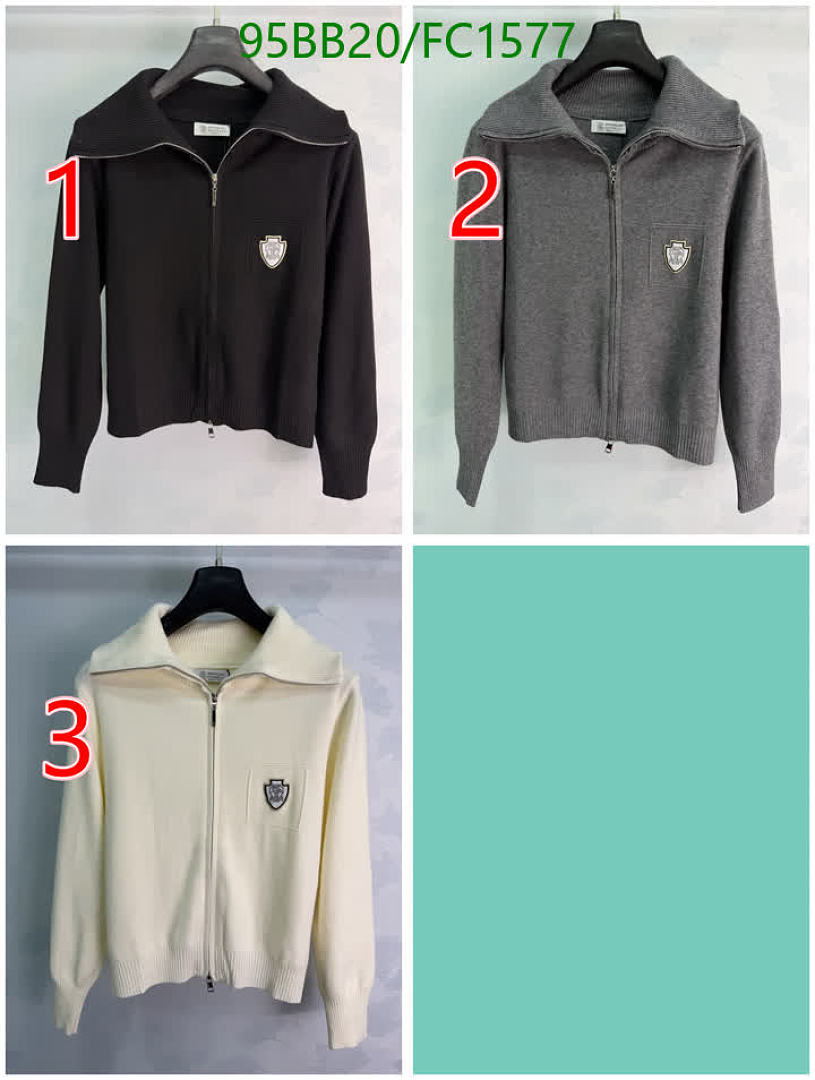 Brunello Cucinelli-Clothing Code: FC1577 $: 95USD