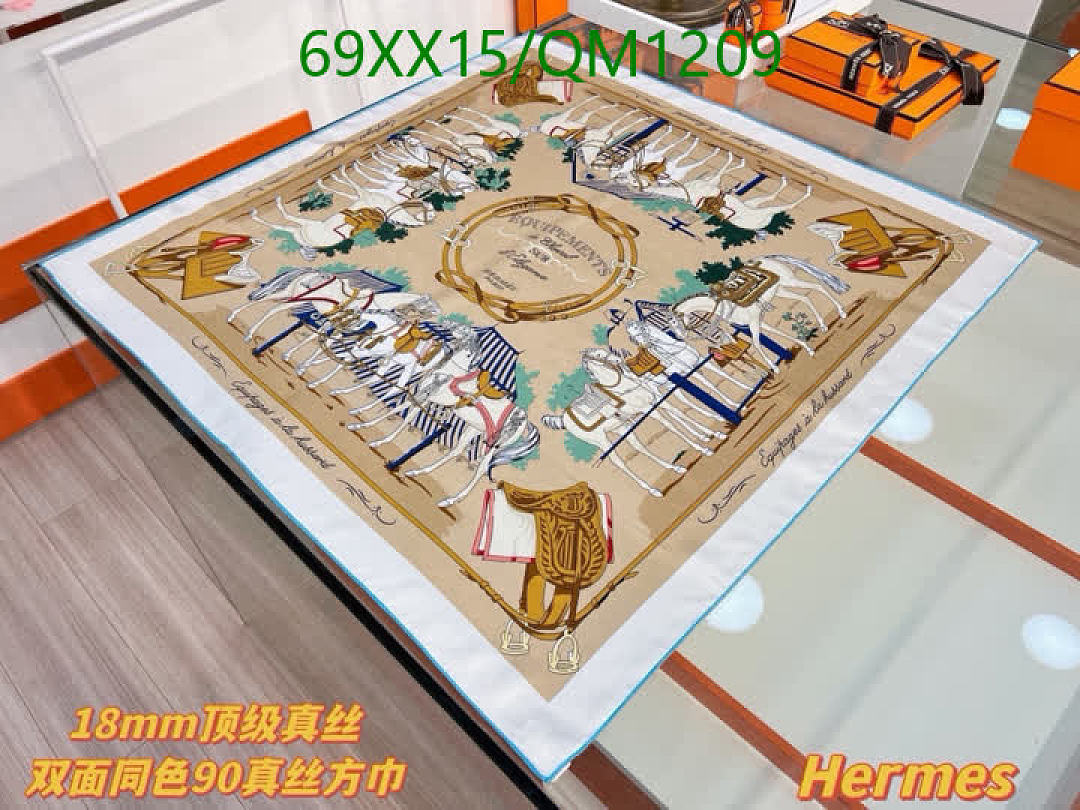 Hermes-Scarves Code: QM1209 $: 69USD