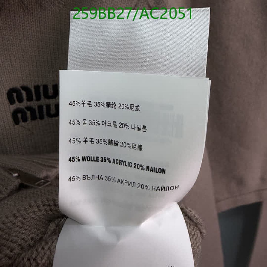 Miu Miu-Clothing Code: AC2051 $: 259USD