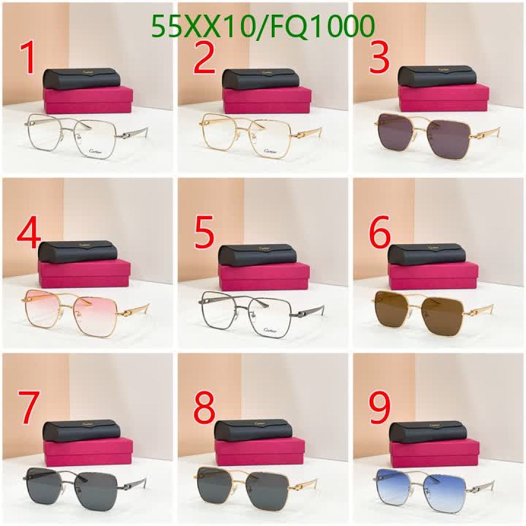 Cartier-Glasses Code: FQ1000 $: 55USD