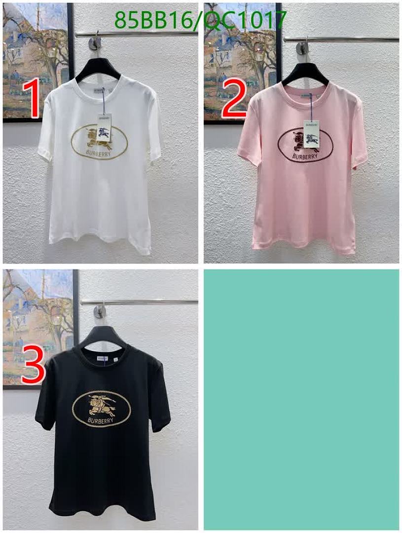 Burberry-Clothing Code: QC1017 $: 85USD