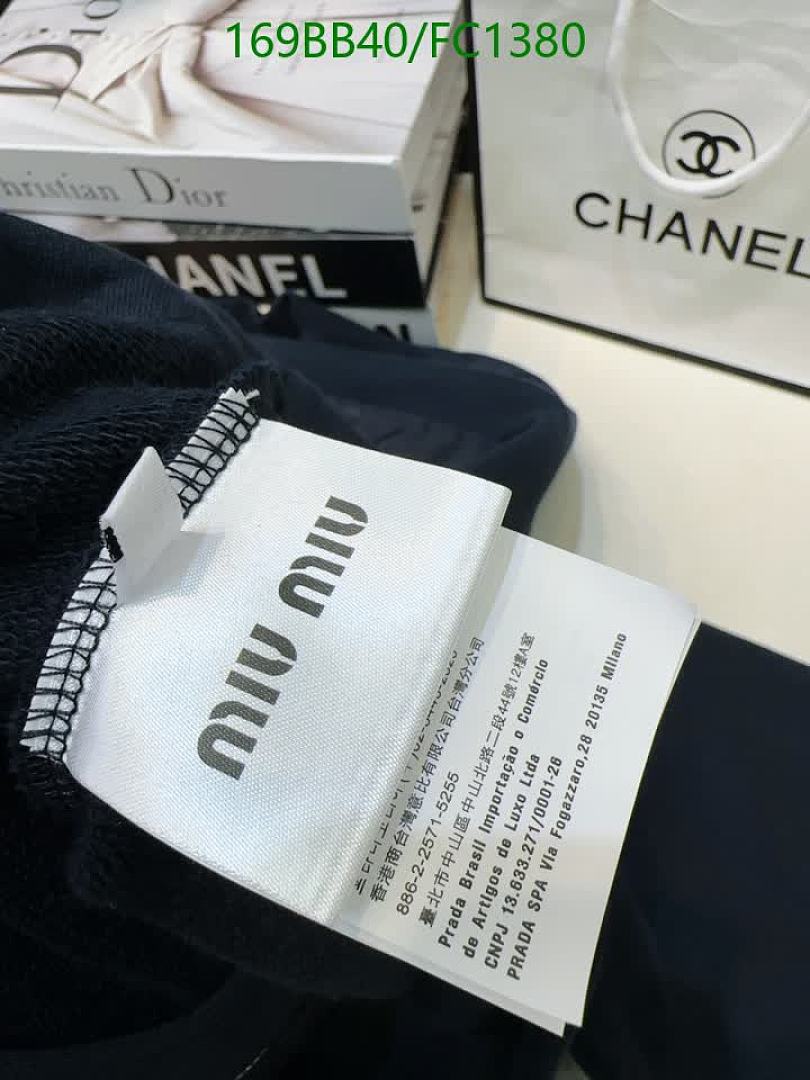 Miu Miu-Clothing Code: FC1380 $: 169USD