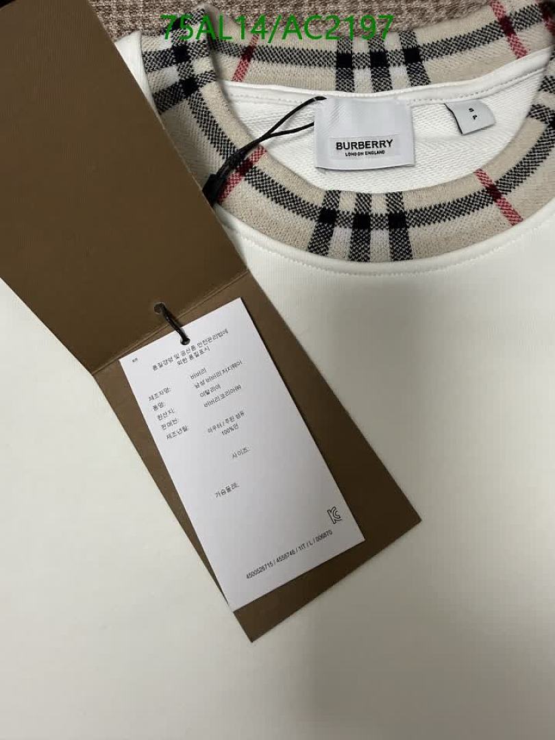 Burberry-Clothing Code: AC2197 $: 75USD