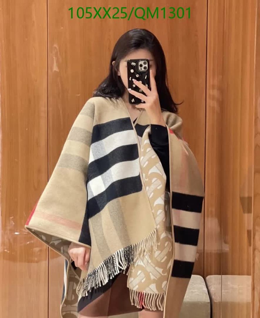 Burberry-Scarves Code: QM1301 $: 105USD