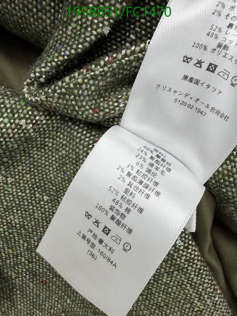 Dior-Clothing Code: FC1470 $: 199USD