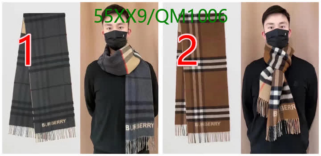 Burberry-Scarves Code: QM1006 $: 55USD