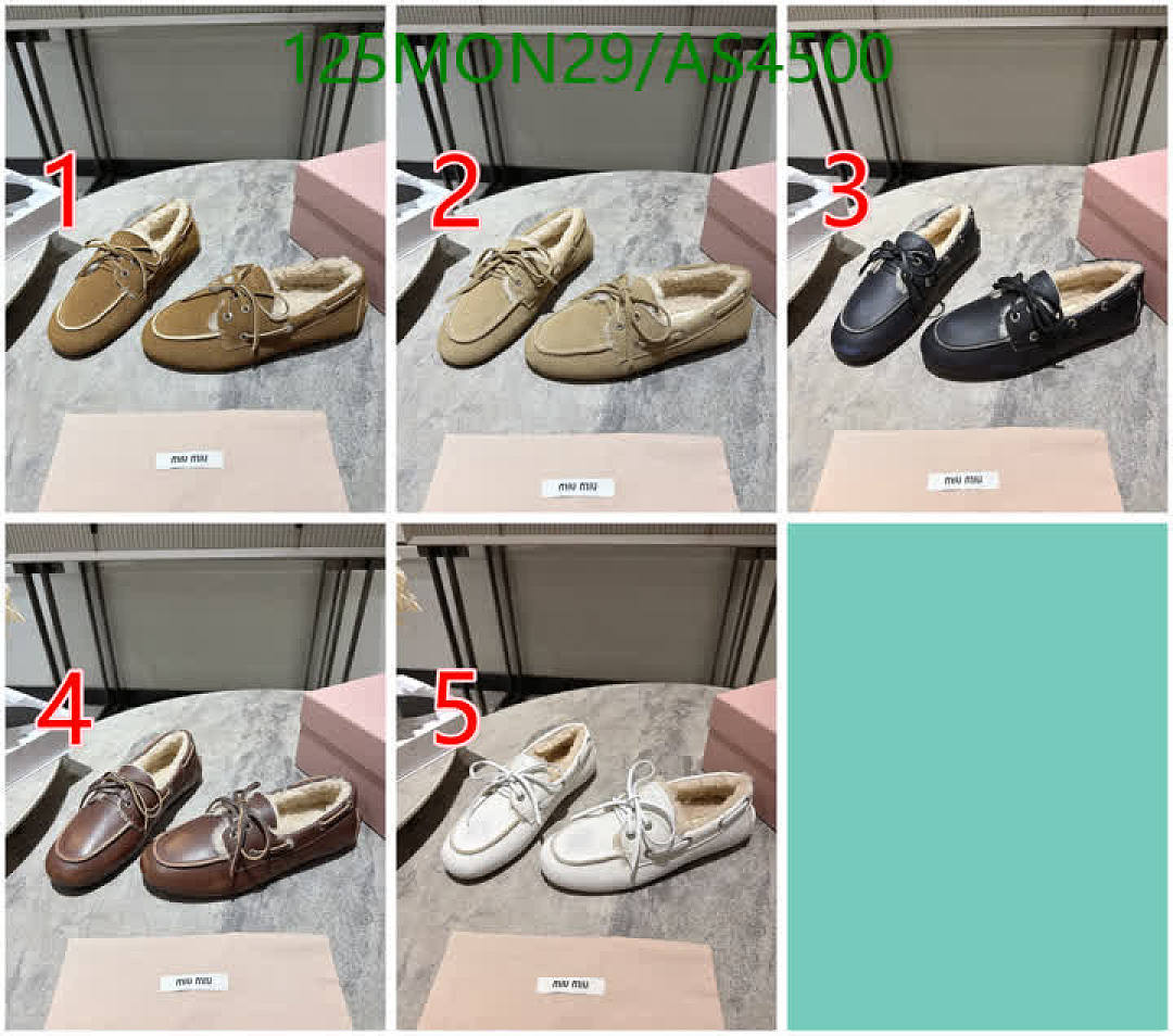 Miu Miu-Women Shoes Code: AS4500 $: 125USD