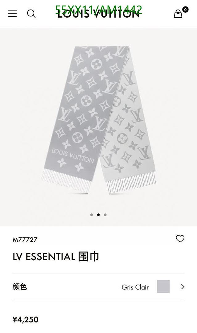 LV-Scarves Code: AM1442 $: 55USD