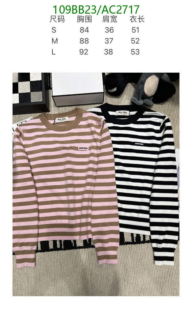 Miu Miu-Clothing Code: AC2717 $: 109USD