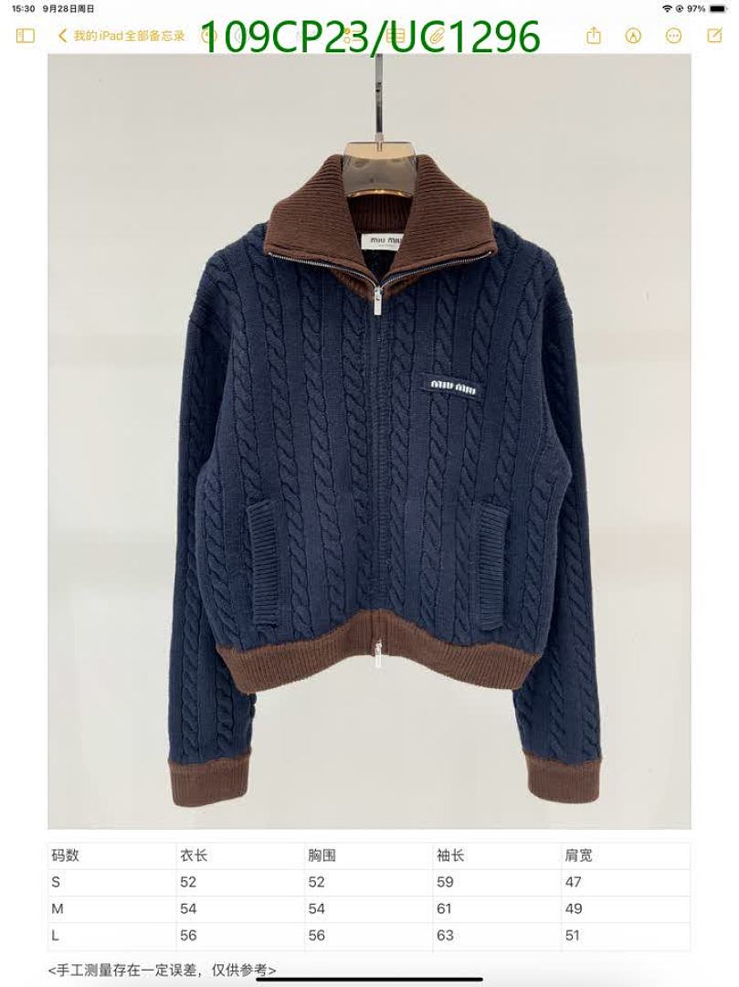 Miu Miu-Clothing Code: UC1296 $: 109USD