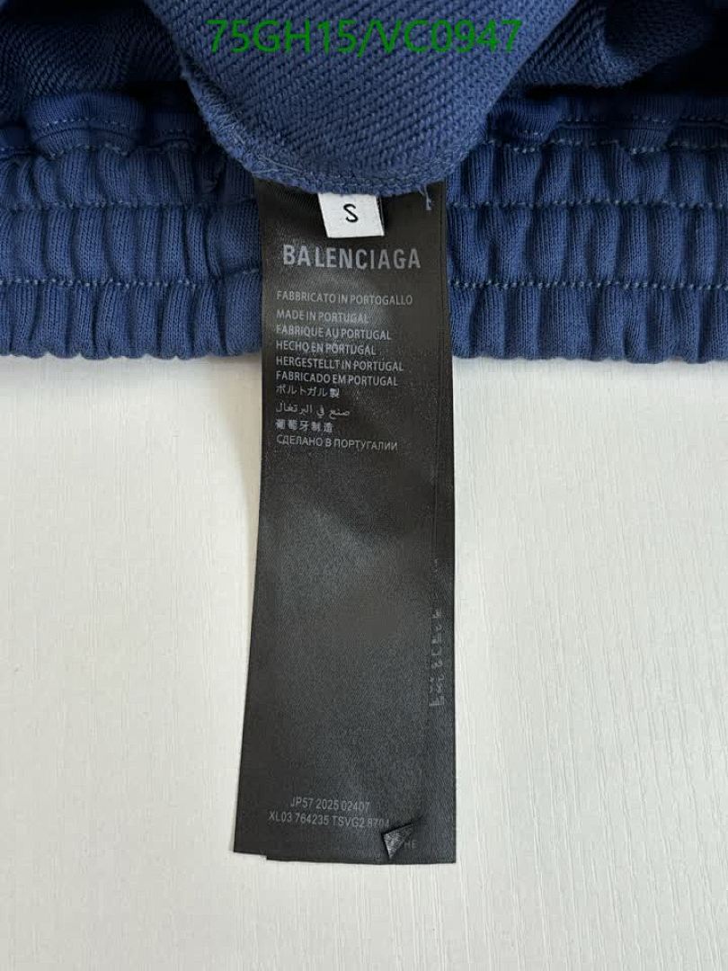 Balenciaga-Clothing Code: VC0947 $: 75USD