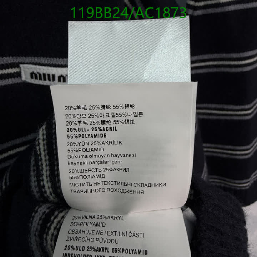 Miu Miu-Clothing Code: AC1873 $: 119USD