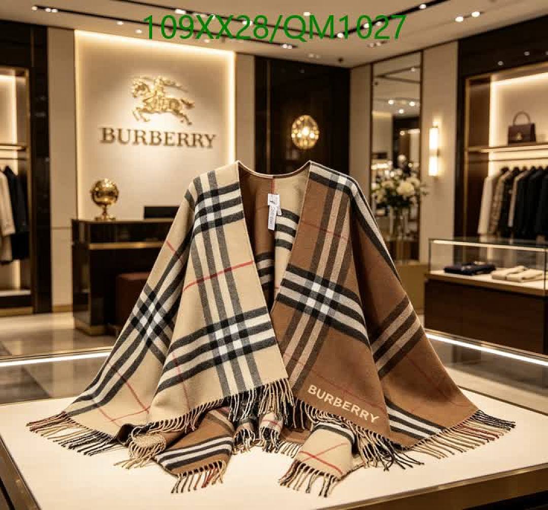 Burberry-Scarves Code: QM1027 $: 109USD