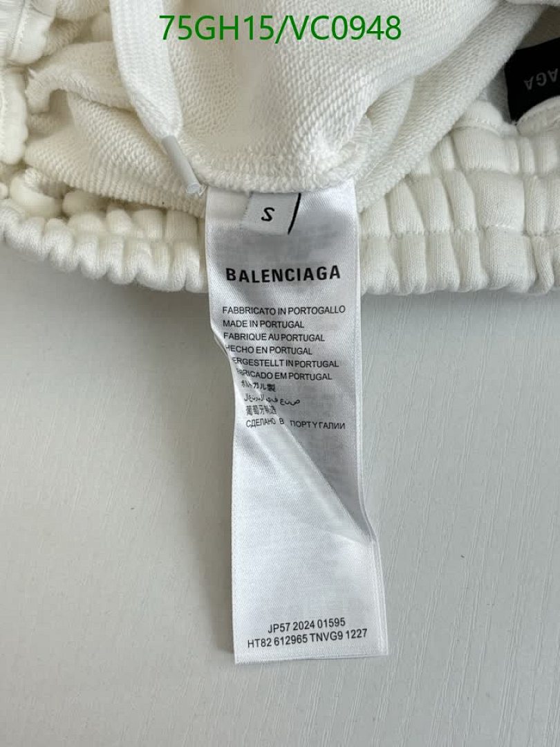 Balenciaga-Clothing Code: VC0948 $: 75USD