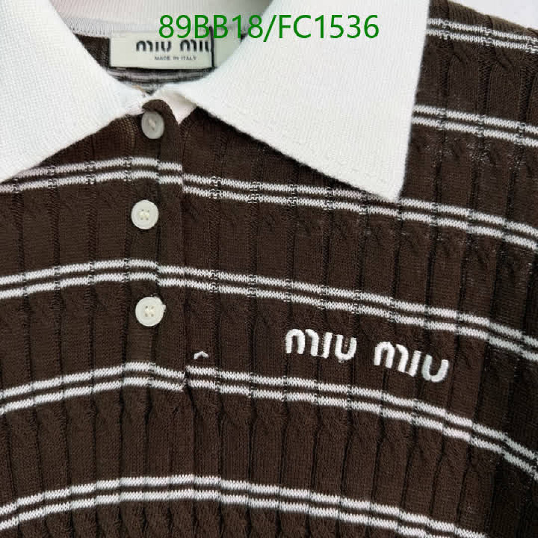 Miu Miu-Clothing Code: FC1536 $: 89USD