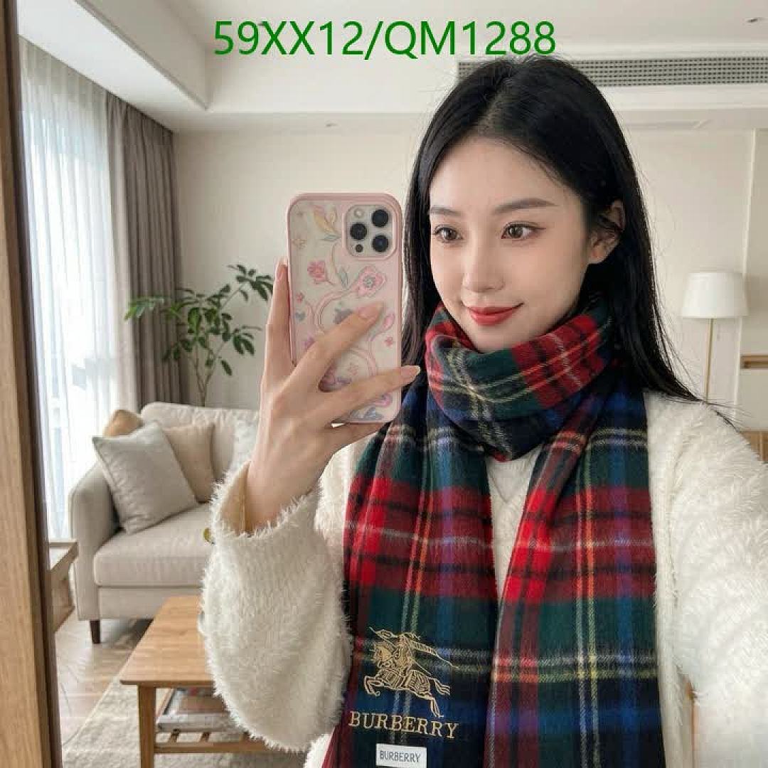 Burberry-Scarves Code: QM1288 $: 59USD
