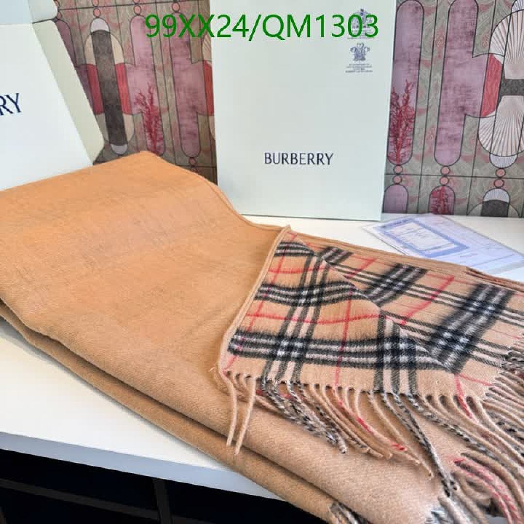 Burberry-Scarves Code: QM1303 $: 99USD