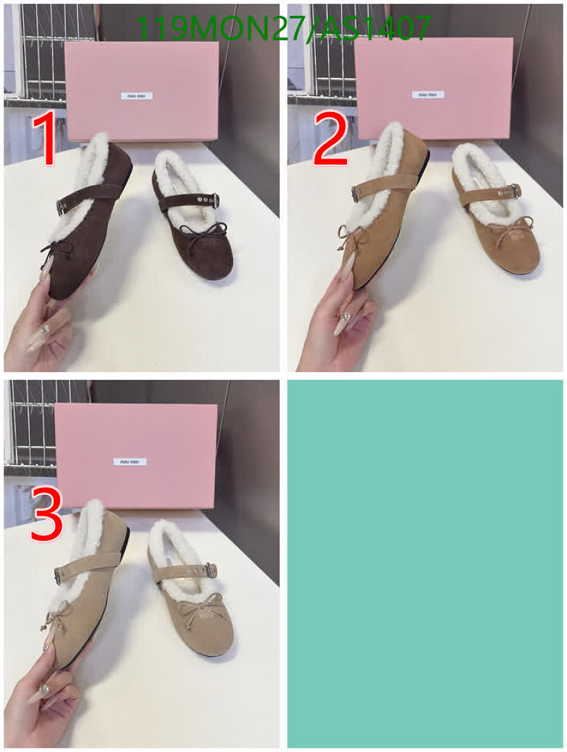 Miu Miu-Women Shoes Code: AS1407 $: 119USD