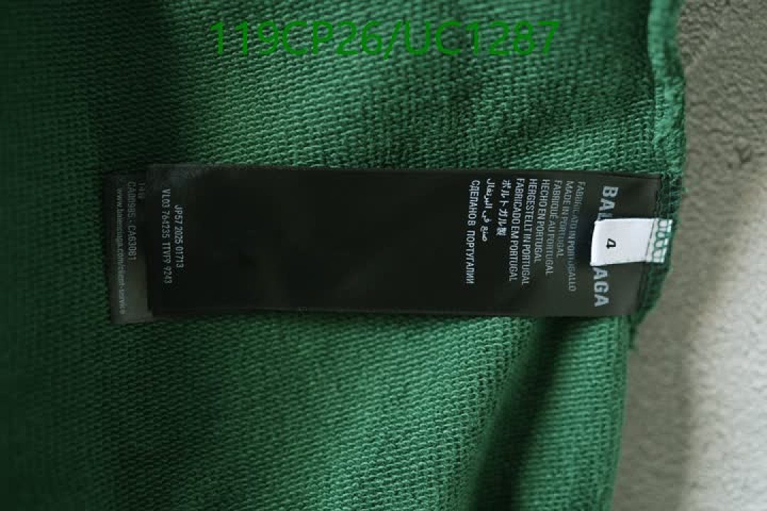 Balenciaga-Clothing Code: UC1287 $: 119USD