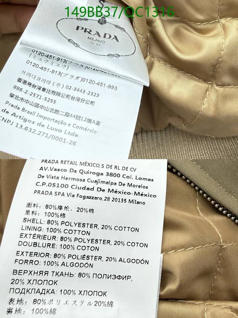 Prada-Clothing Code: QC1316 $: 149USD
