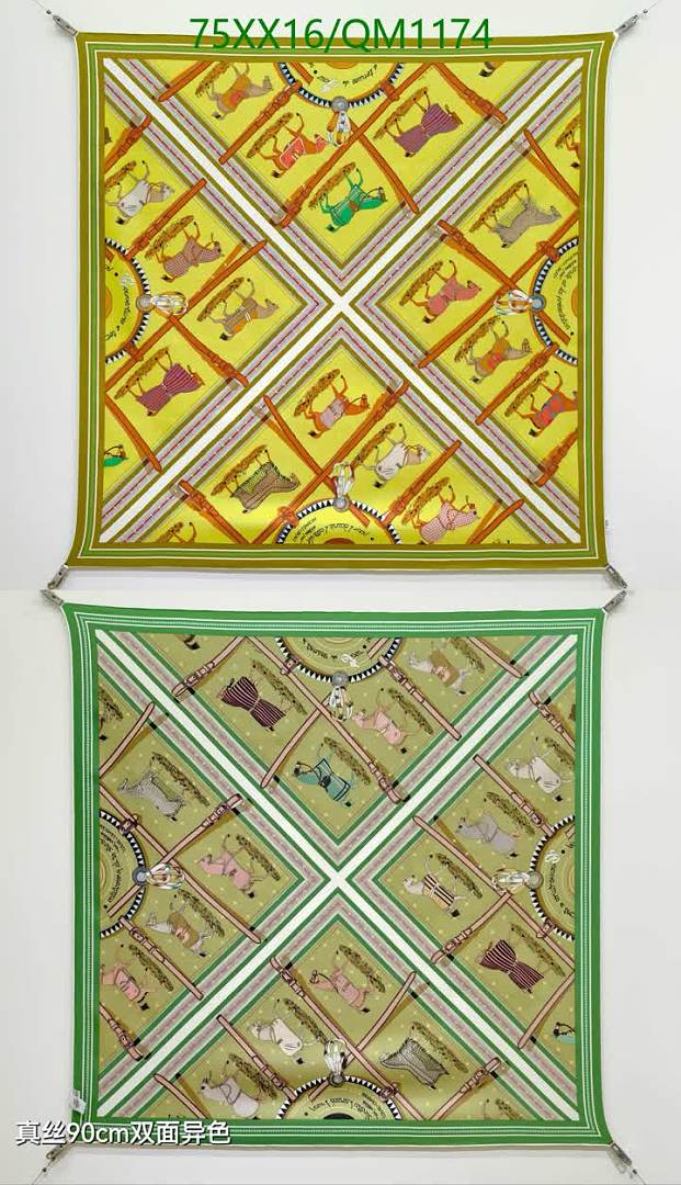 Hermes-Scarves Code: QM1174 $: 75USD