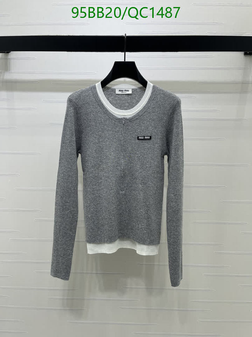 Miu Miu-Clothing Code: QC1487 $: 95USD