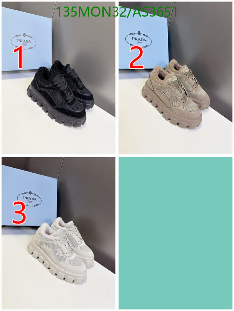 Prada-Women Shoes Code: AS3651 $: 135USD