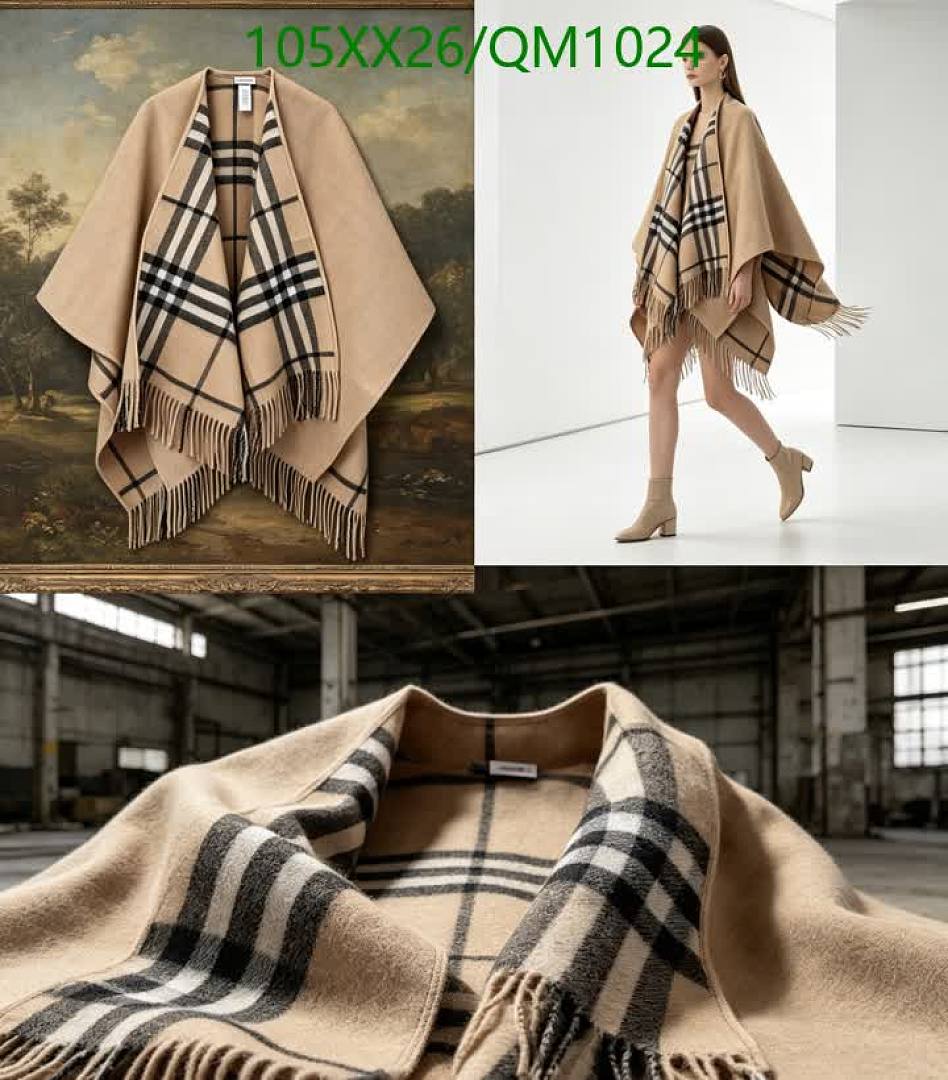 Burberry-Scarves Code: QM1024 $: 105USD