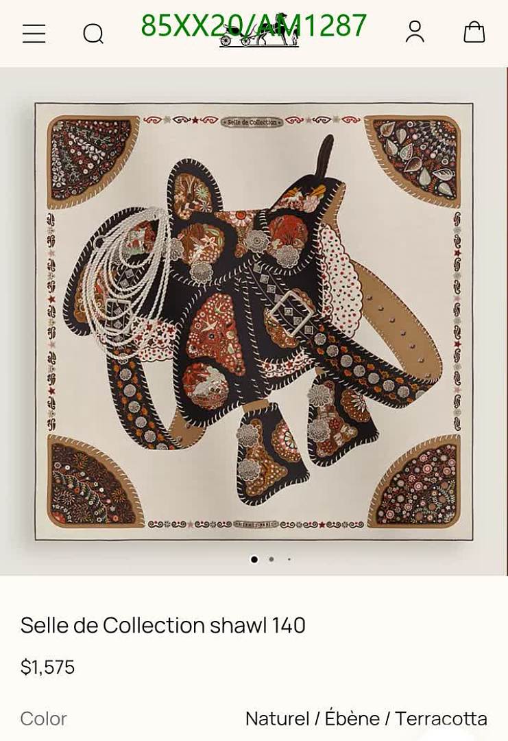 Hermes-Scarves Code: AM1287 $: 85USD