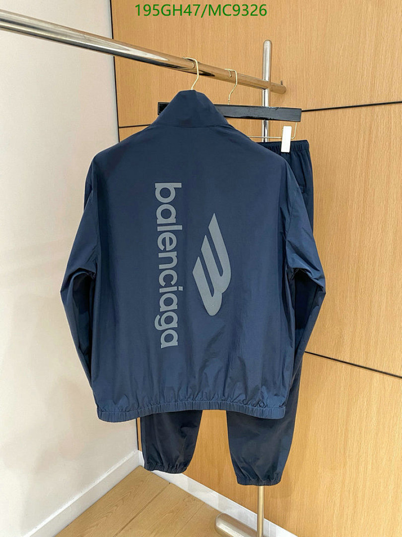 Balenciaga-Clothing Code: MC9326 $: 195USD
