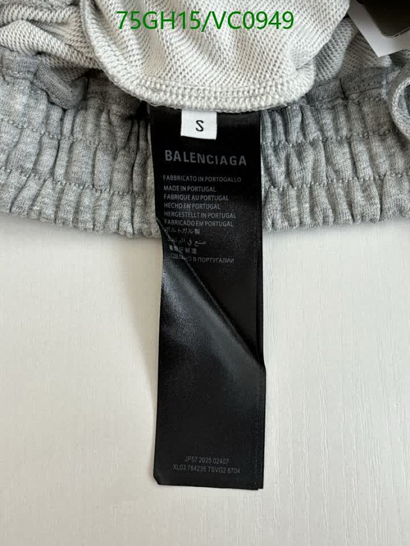 Balenciaga-Clothing Code: VC0949 $: 75USD