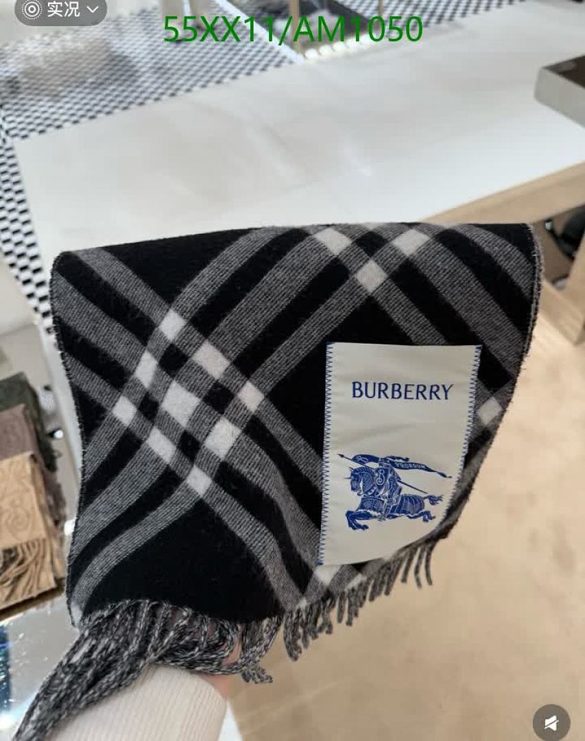 Burberry-Scarves Code: AM1050 $: 55USD